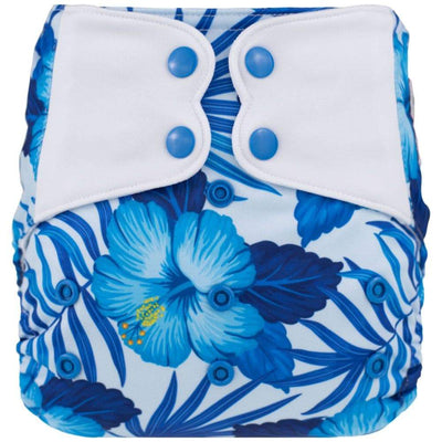 ELF ∣ Couche lavable à poche ∣ taille unique ∣ Hibiscus Bleu