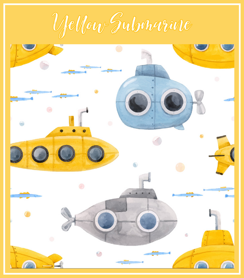 MINIHIP ∣ Couvre-couche ∣ taille unique ∣ Yellow Submarine