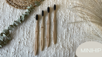 MINIHIP ∣ Bamboo Toothbrushes Set (4)