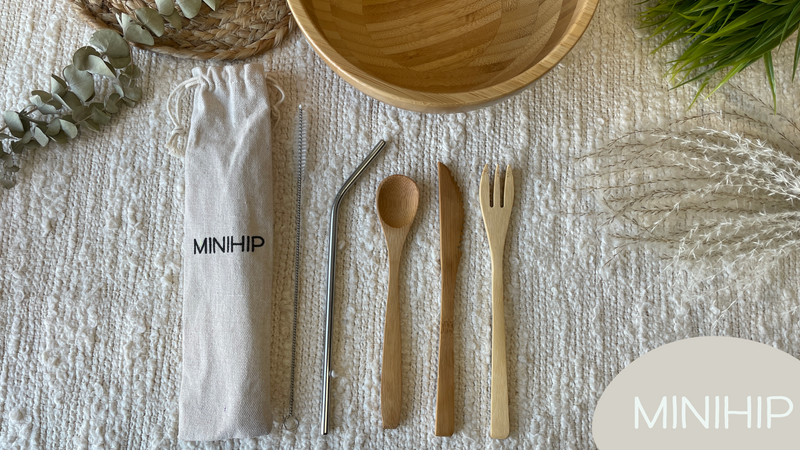 MINIHIP ∣ Reusable Bamboo Utensil Set