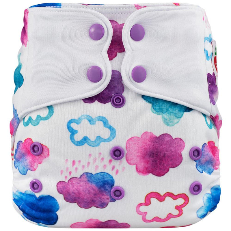 ELF ∣ Diaper Cover (or All-in-Two diaper) ∣ Pink Cloud