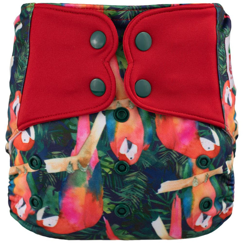 ELF ∣ Diaper Cover (or All-in-Two diaper) ∣ Parrot