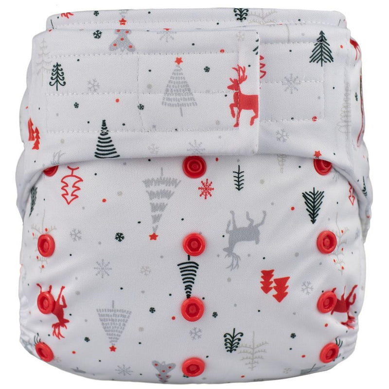ELF ∣ Pocket Diaper ∣ One Size ∣ White Christmas