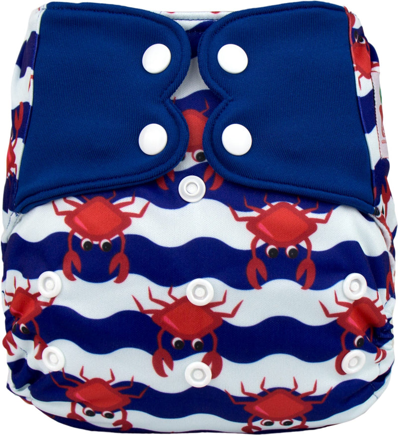 ELF ∣ Diaper Cover (or All-in-Two diaper) ∣ Craby Crab