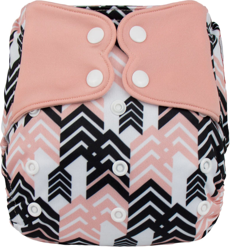 ELF ∣ Diaper Cover (or All-in-Two diaper) ∣ Black and Pink