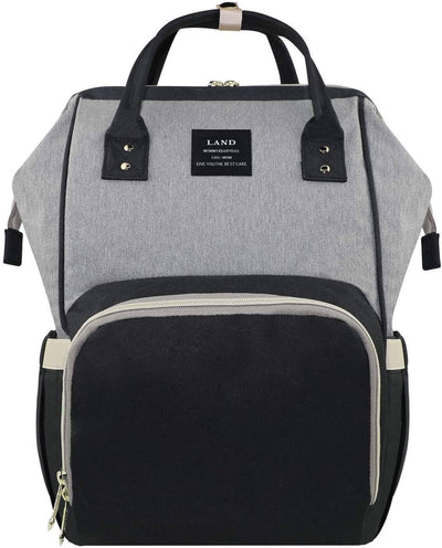LAND ∣ Diaper Bag ∣ Grey & Black
