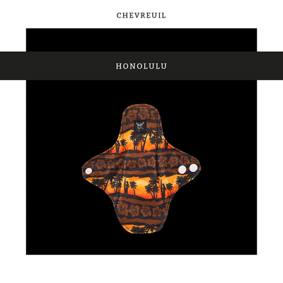 Chevreuil | Serviettes hygiéniques avec fleurs de silicone | Protège-dessous