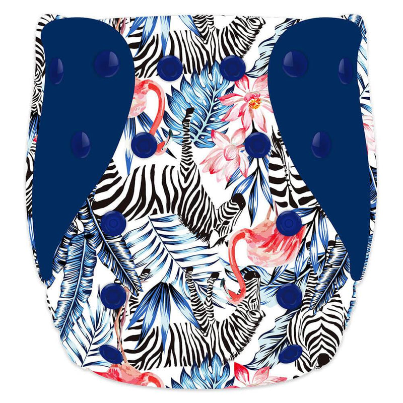 ELF ∣ Couche lavable ∣ taille NOUVEAU-NÉ (8-20 lb) ∣ Zebra