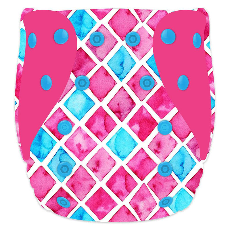 ELF ∣ Couche lavable ∣ taille NOUVEAU-NÉ (8-20 lb) ∣ Pink Mermaid