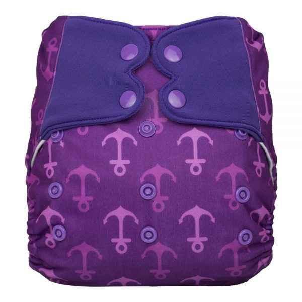 ELF ∣ All-in-One Diaper [Classic] ∣ One Size ∣ Mauve Anchor