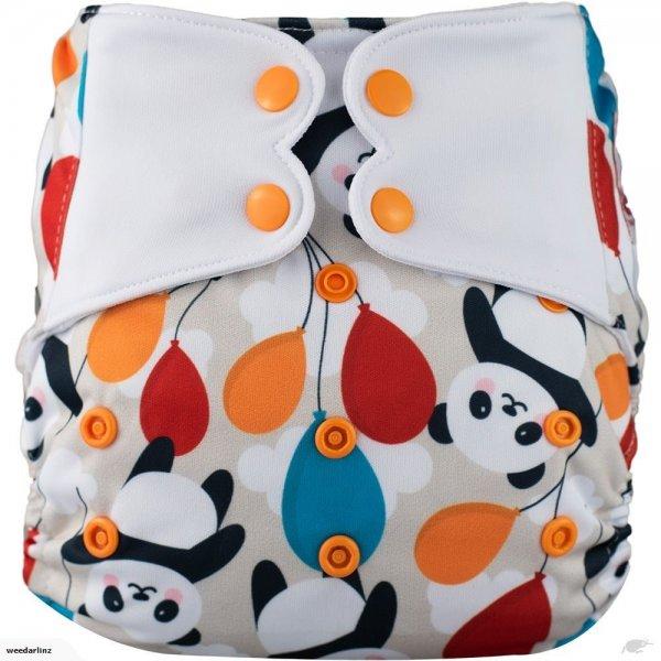 ELF ∣ All-in-One Diaper [Classic] ∣ One Size ∣ Panda and Balloons