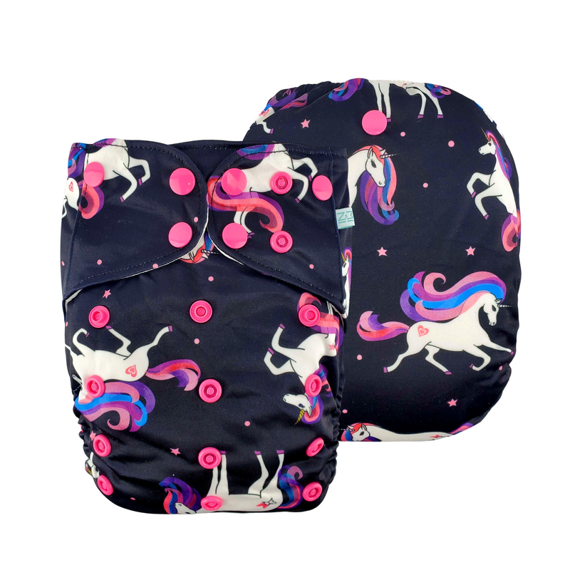 MINIHIP ∣ Pocket Diaper ∣ One Size ∣ Dancing Unicorn