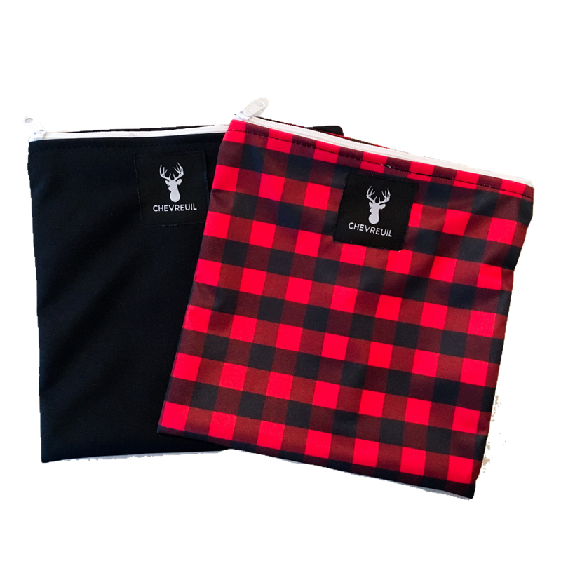 CHEVREUIL ∣ Snack Bags Duo ∣ Black/Canadienne