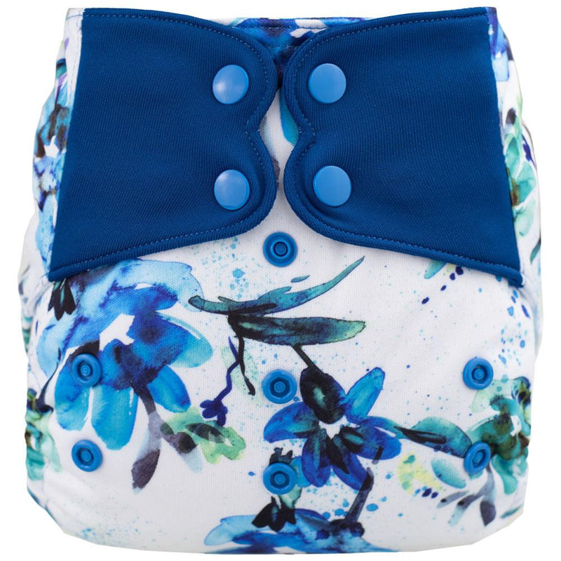ELF ∣ Diaper Cover (or All-in-Two diaper) ∣ Watercolor Flowers
