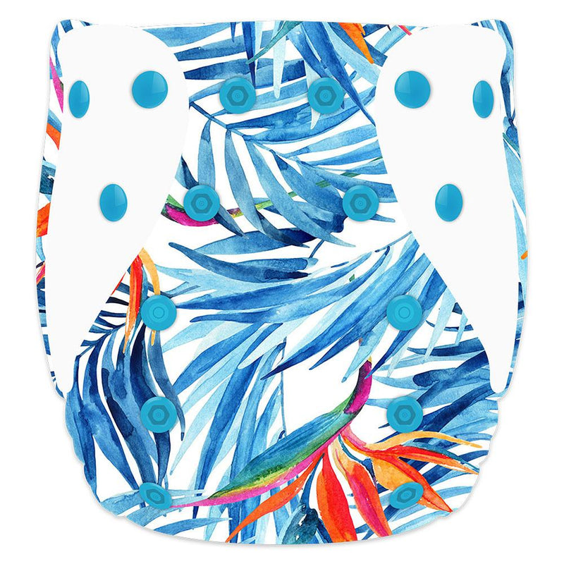 ELF ∣ All-in-One Diaper ∣ NEWBORN size (8-20 lb) ∣ Blue Paradise