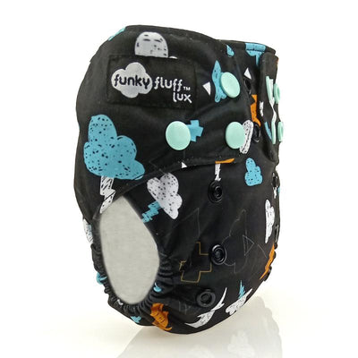 FUNKY FLUFF ∣ Pocket Diaper ∣ NEWBORN Size ∣ Thunderstruck