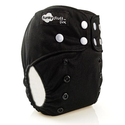 FUNKY FLUFF ∣ Couche lavable à poche ∣ taille unique ∣ Baby-Got-Black