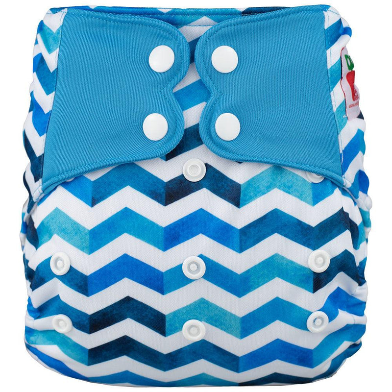 ELF ∣ Couvre-couche (ou couche Tout en Deux) ∣ Chevron Bleu